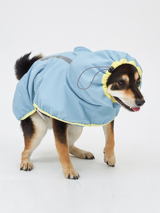 Blue Lemon Rain Coat