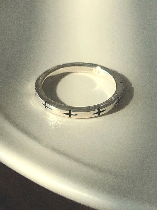 Silver925 mini cross ring