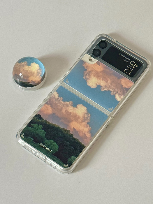 Cloud Z flip case (Jell-hard case)