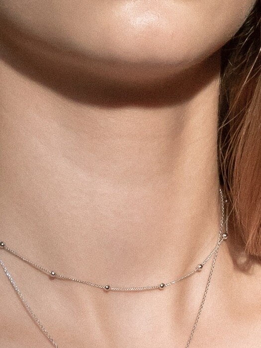 tiny ball chain necklace