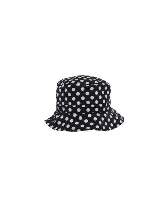 Reversible short bucket hat - Polka dot