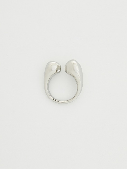 Open Pebble Ring_Silver
