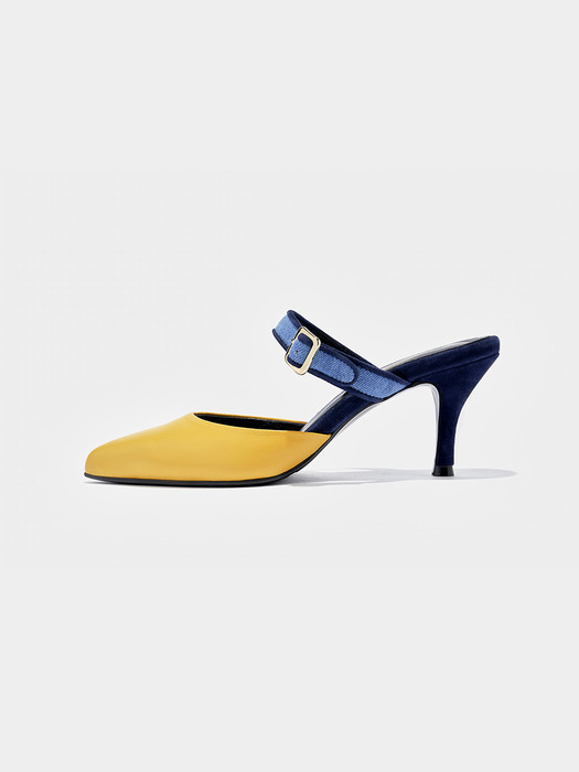 Yellow Fever strap heels
