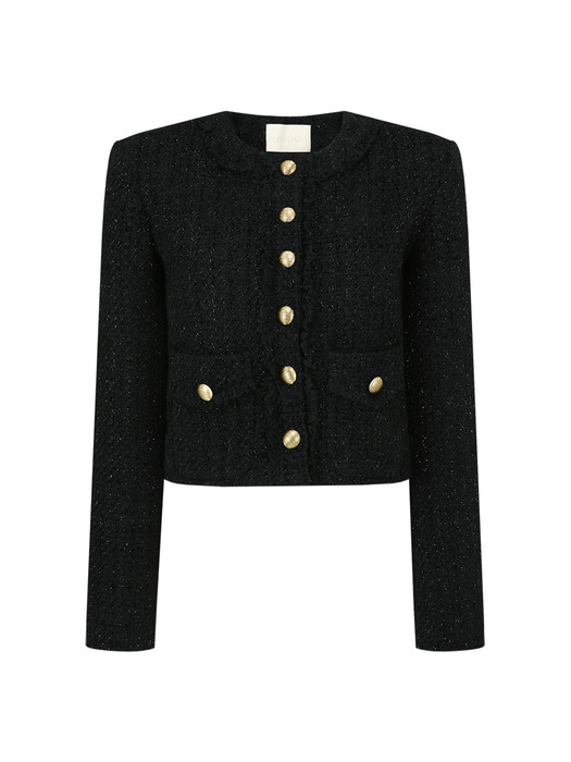 Crop Tweed Jacket (2color)