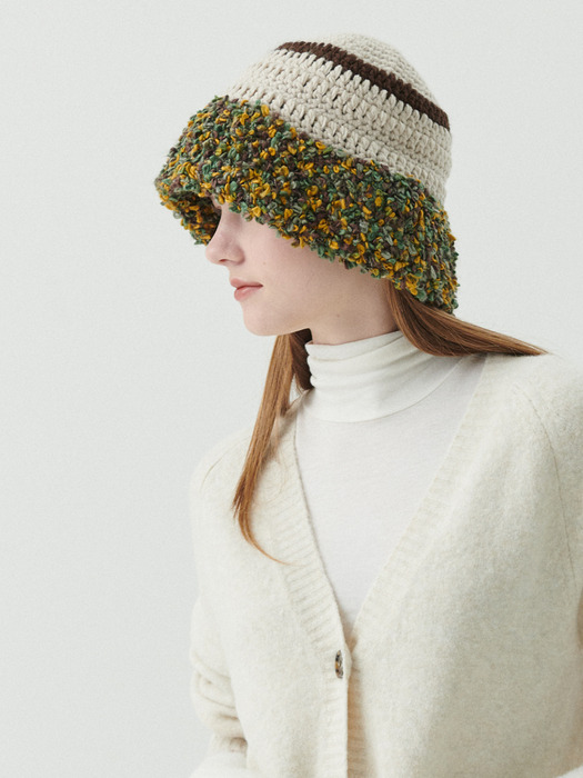 Fluffy Ring Crochet Hat (4 Colors)