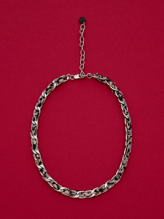 Tweed Chain Necklace