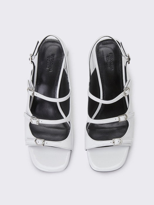 Strap wrinkle sandal(white)_DG2AM24037WHT