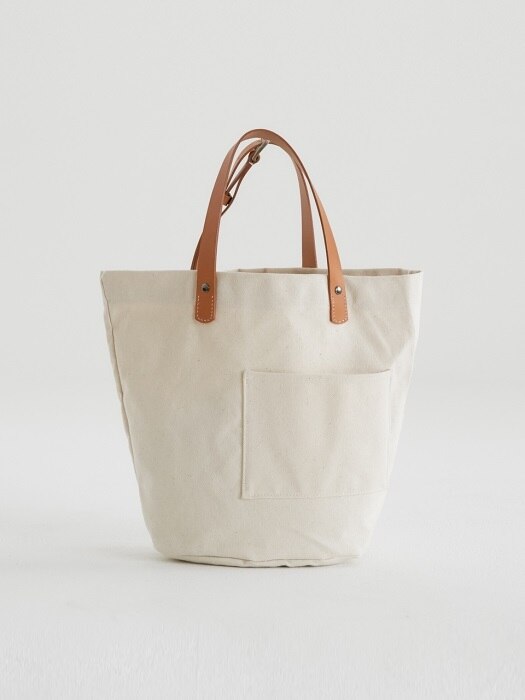 CANVAS LEATHER TOTE BAG