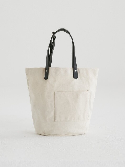 CANVAS LEATHER TOTE BAG