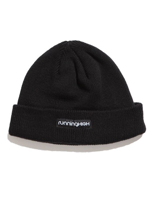 BOX LOGO COTTON BEANIE [BLACK]