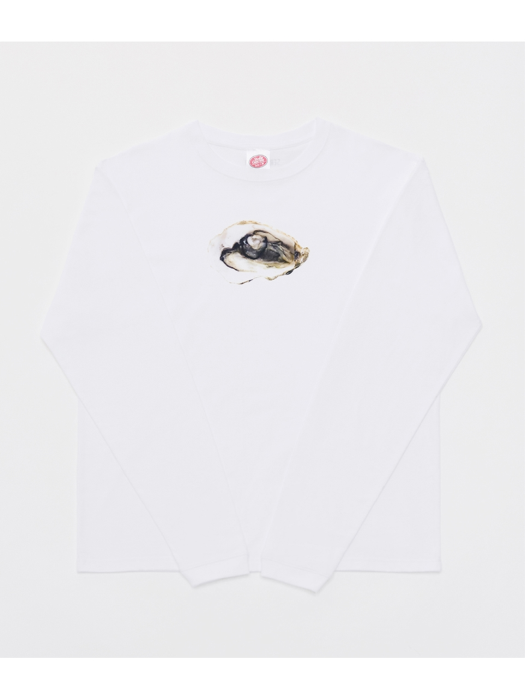 GROCERY LONG SLEEVE T-SHIRT(WHITE) 9. LOVE - oyster
