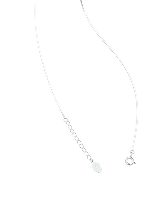 [925 silver] Un.silver.62 / moyen necklace (2 color)