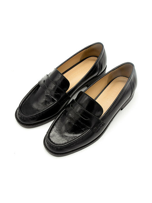 Penny loafers / black [N-267/BK]
