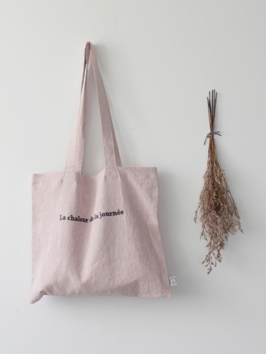 일상의 온기 linen bag_pink