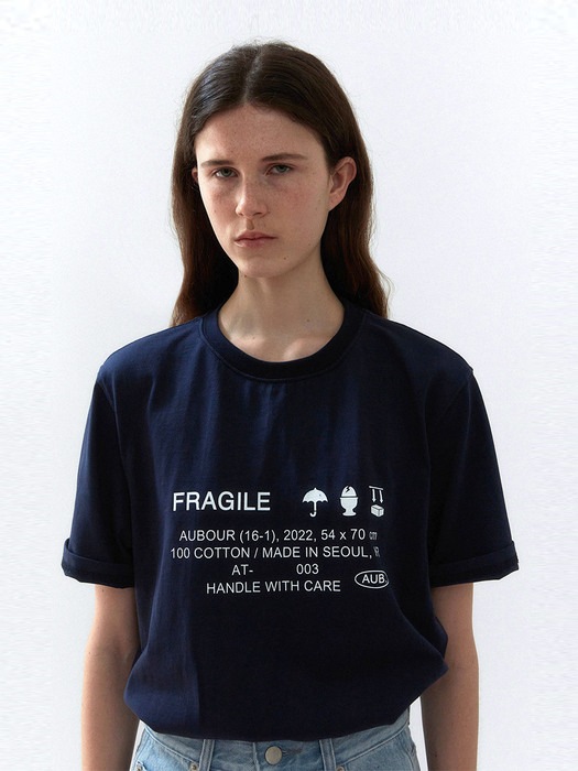 fragile t-shirts (navy)