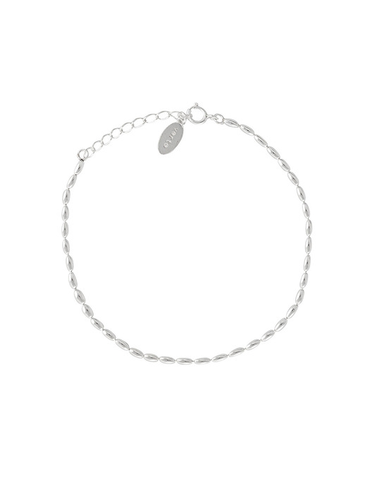 [925 silver] Huit.silver.33 / gross rizi bracelet