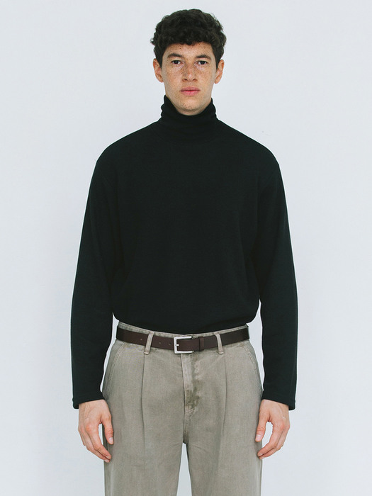 RECYCLE TURTLENECK KNIT / 3 COLOR