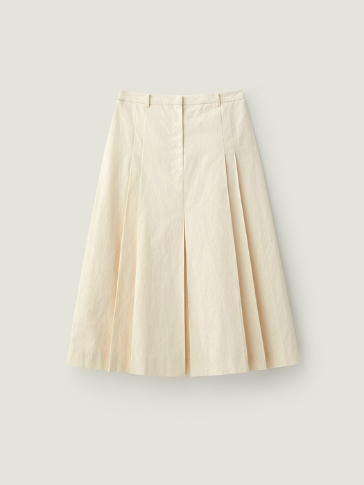 [단독]Front pleats detail skirt - Butter