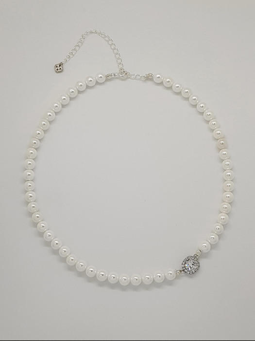 [Silver925] Blenheim Cushion Pearl Necklace