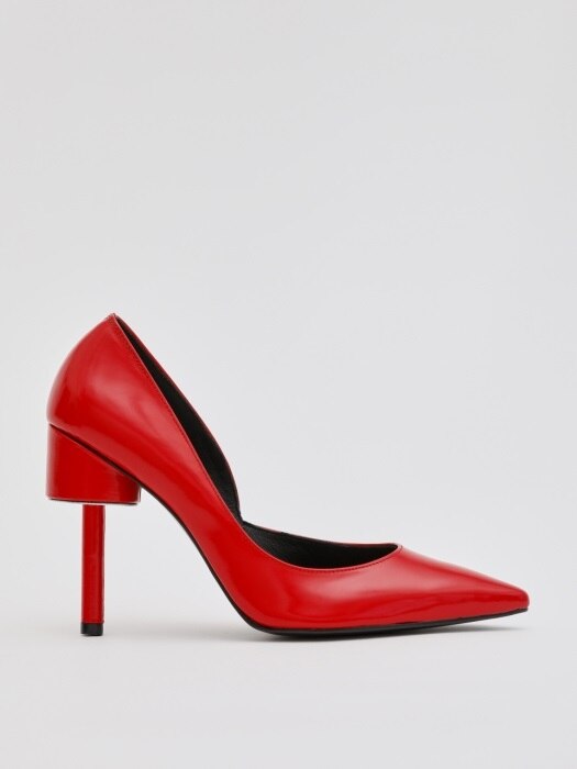 SIDE LIP-CUT 100 PUMP IN RED LEATHER