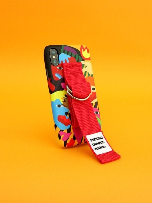 SUN CASE GRAPHIC HUMAN ORANGE RED (BELT)