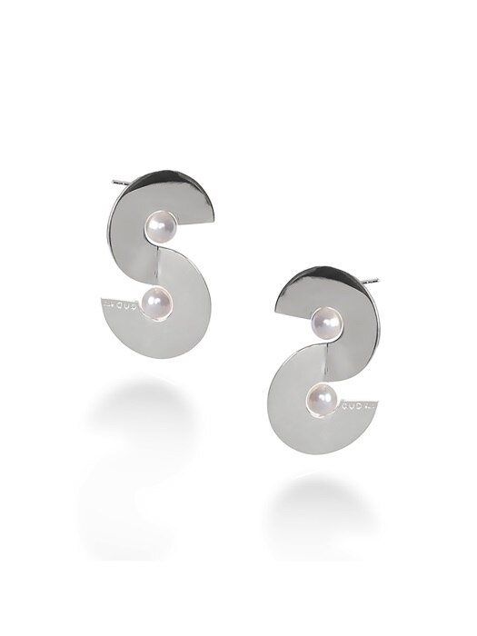 Signature symbol-s stud Earring