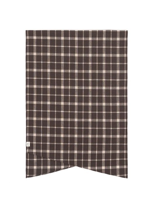 WD CHECK SCARF (dark brown)