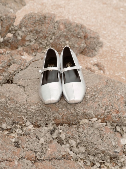 Kathy Maryjane shoes Silver