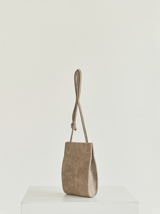 Egg bag - Suede Taupe