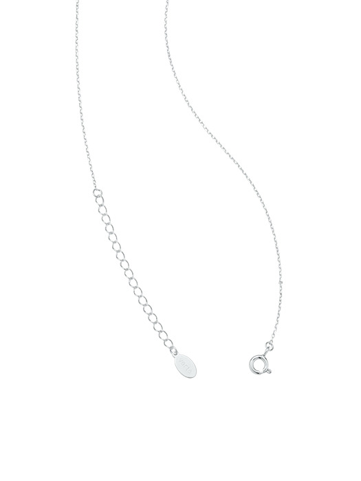 [925 silver] Un.silver.89 / avocat necklace (2 color)