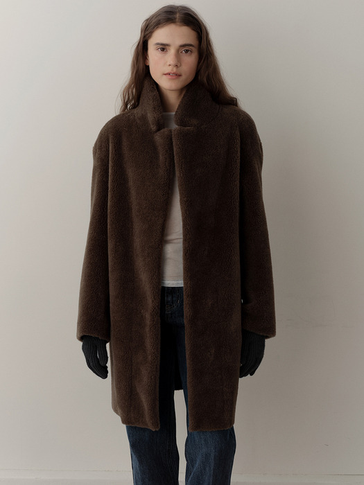 wool shearing single coat (brown)