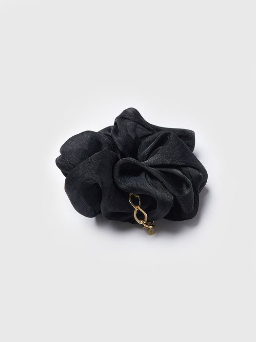 Deco gold scrunchie hairband - 2color