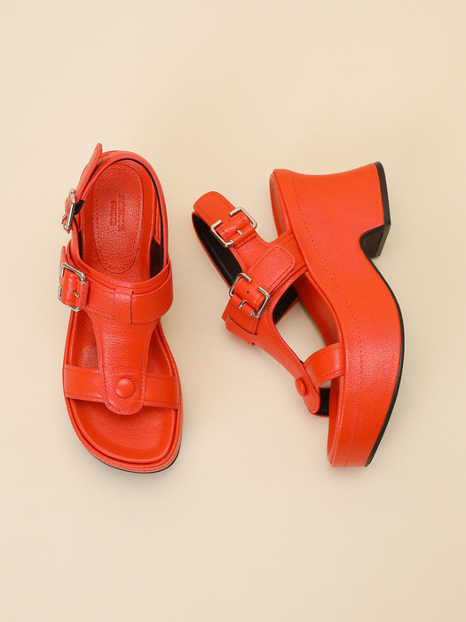 T-strap wedge sandal(orange)_DG2AM24034ORE