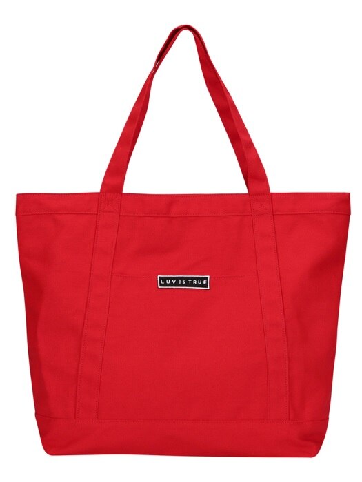 (UNISEX)BG LOGO TOTE BAG(RED)