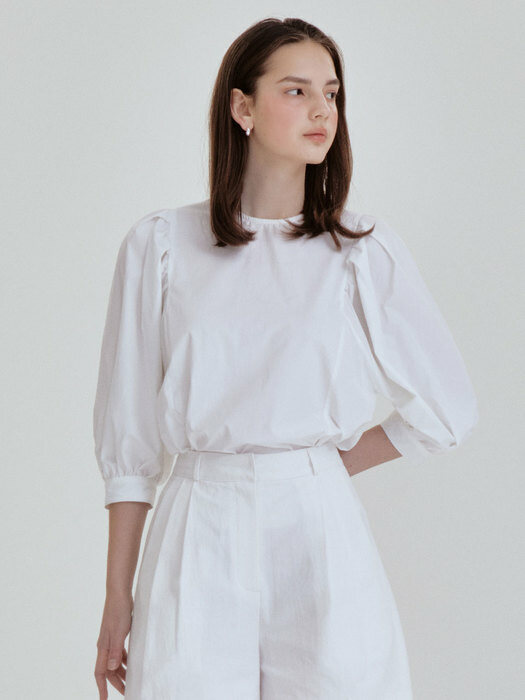 Purity puff blouse (white)
