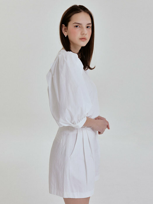 Purity puff blouse (white)