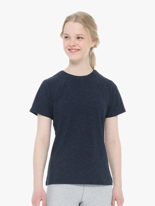 MO SOFT T-Shirts W NAVY  (모 소프트 티셔츠 여 네이비 )