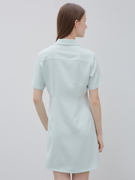 v-neck dress-mint