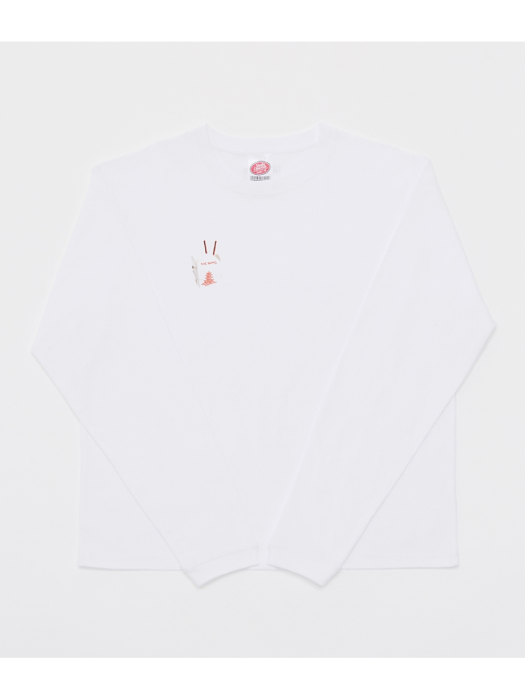 GROCERY LONG SLEEVE T-SHIRT(WHITE) 4. LAZY - noodle