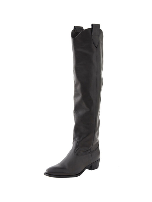 LEATHER OVER-THE-KNEE BOOTS