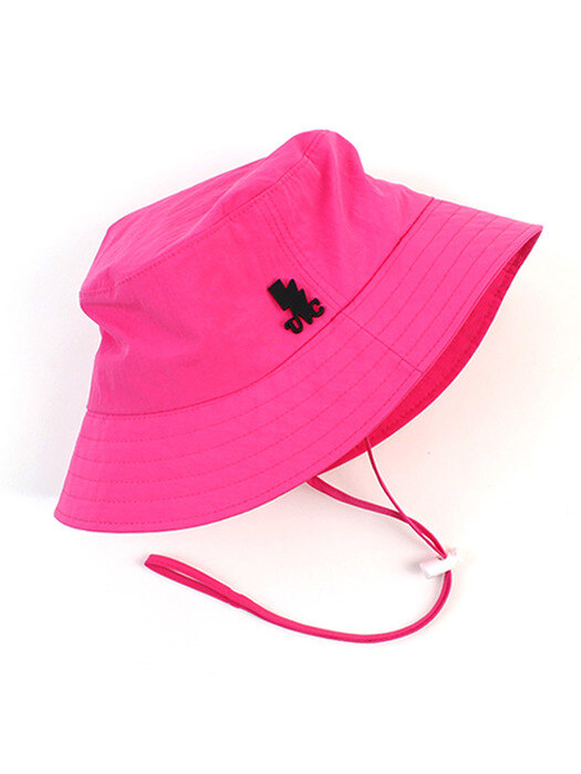 String Pink Poly Bucket Hat 폴리버킷햇