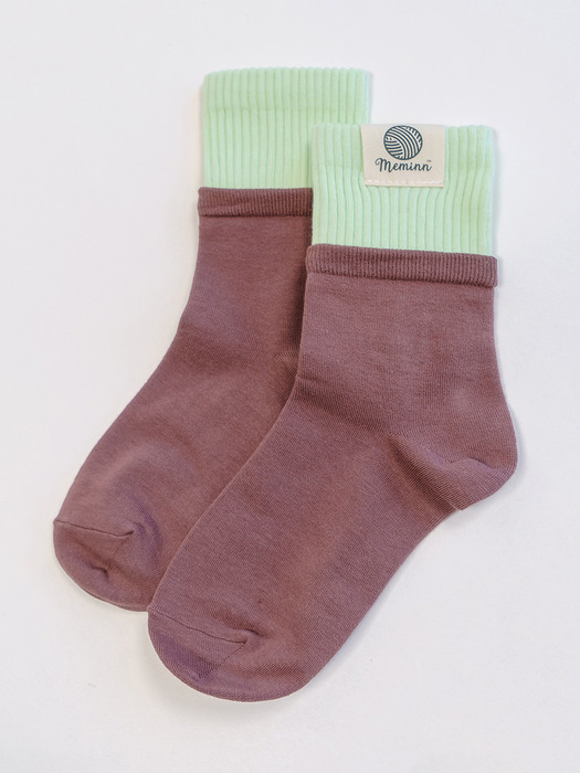 [선물포장]layered socks 2colors