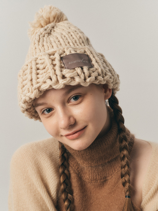 Loop knit chunky hat_6color