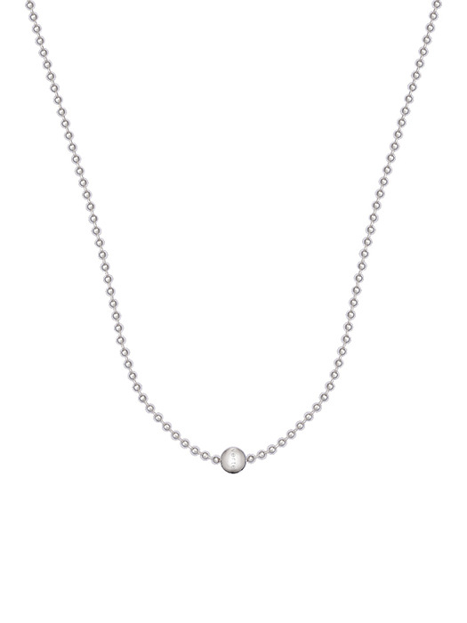 [단독][925 silver] Un.silver.176 / ave ball necklace (silver)