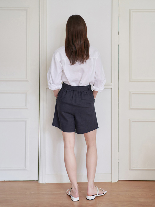 24N summer linen half pants [NA]