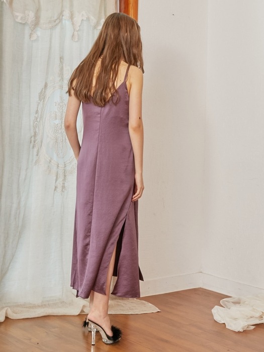 Signature Long Slip Dress_Purple
