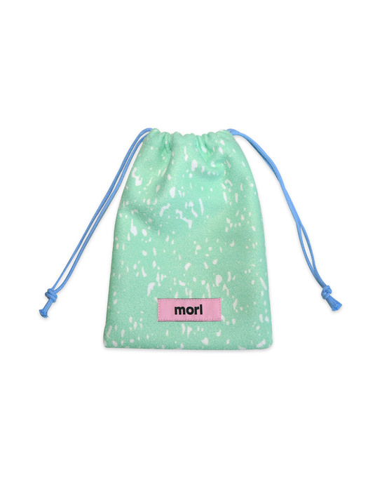 Marble string pouch (Mint)
