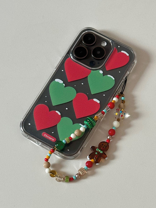 Christmas Heart case  (Jelly/Jell hard/Card case)