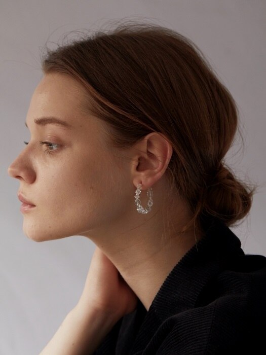 Pure Crystal Ring earrings