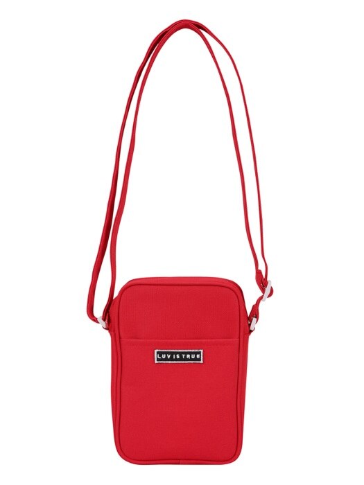 (UNISEX)BG CROSS BAG(RED)